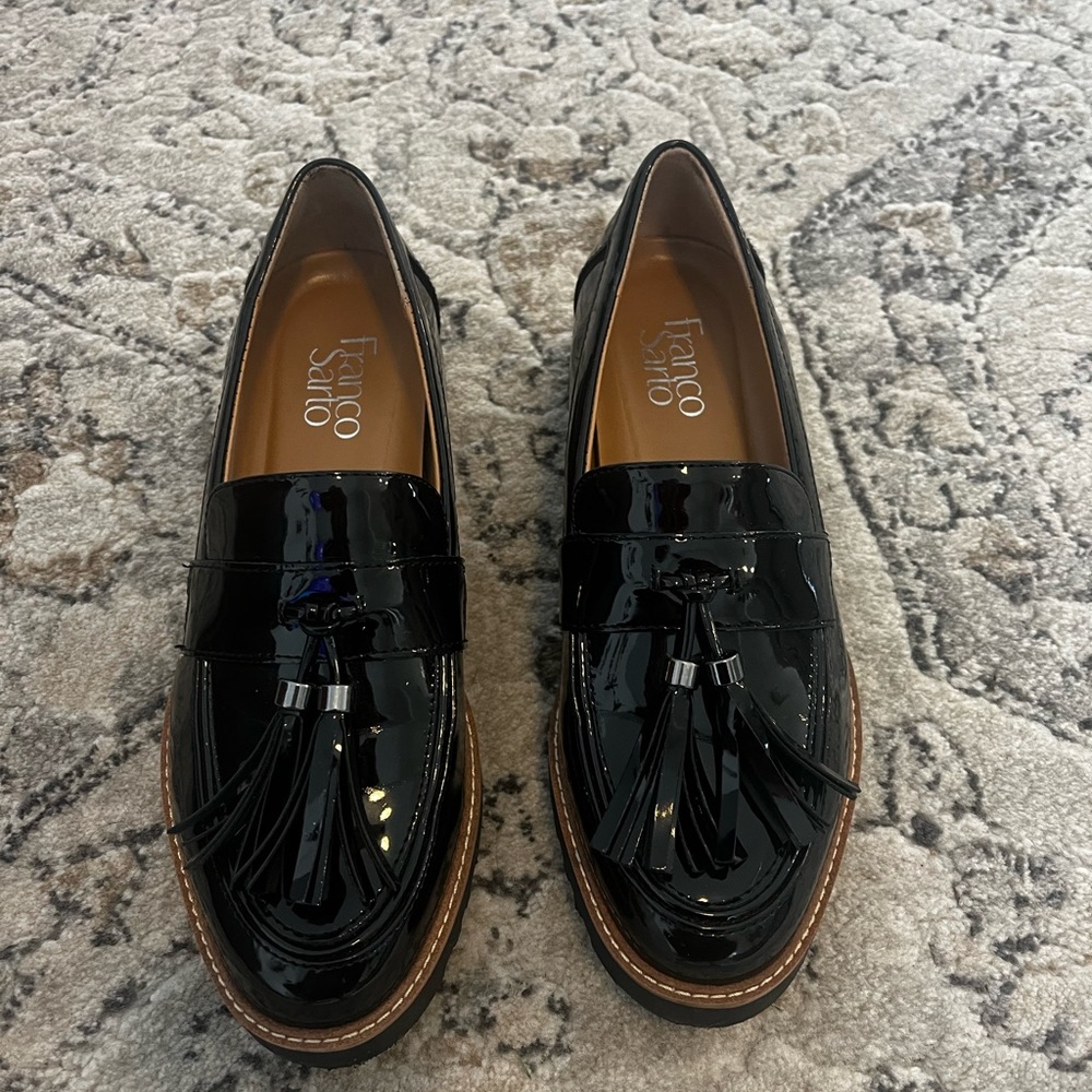 Black loafers